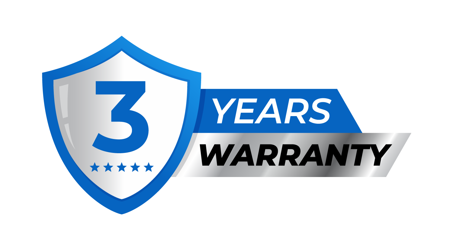 3 Years Warranty badge